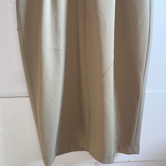 CALVIN KLEIN Midi Dress Cocktail Formal Sleeveless Wrap Pencil Size 8 New - Picture 10 of 12